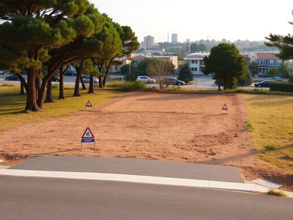 Illustrative visual of an open residential land plot